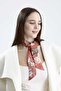 Silkworm Life 100% Pure Silk Twilly Scarf Patterned Bag and Neck Scarf 6X90 cm - Red - 4
