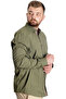 Mode XL Large Size Men's Shirt U.Kol Tom Oxford 23303 Khaki - 3