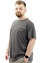 Plus Size Mode XL Men's Cotton Crew Neck T-Shirt - CHANGE U24050 Antramelange - 2