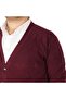 Mode XL Large Size Men's Cardigan Thessaloniki Buttoned 20548 Plum - 4