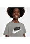 K NSW TEE FUTURA HBR - DK GREY HEATHER - 5