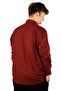 Mode XL Large Size Men's Classic Pocket Shirt with Lycra 20350 Claret Red - 2