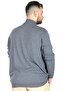 Mode XL Large Size Sweater Half Fisherman 22208 Indigo - 3