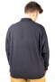 Mode XL Men's Sweat Polo Recycle Selanik Losangeles B20420 Navy Blue - 4