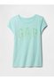 Girl's Gap Logo T-Shirt Aqua Green