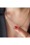 Xuping Stamp Necklace 50Cm-Rose Color Acr8493 - 2