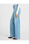 Wide Leg High Waist Palazzo Stretch Fabric Stretchy Jean Pants - 3