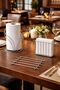 Luxury Stainless Service Presentation Set Towel Holder Napkin Holder Trivet Polished Chrome 3-Piece Kitchen - 2