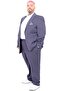 بدلة رجالية مقاس XL كبيرة الحجم من Mode Tintin Basic All 24020 Indigo - 2
