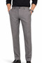 Men's Gray Linen Trousers Dobby Classic Cut Seasonal with Pockets