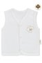 Organic Cotton 0-12 Months Baby Vest - Ecru 3-6 Months - 4