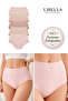 Women's 5-Pack Lycra Extra High Waist Panties Pastel Color - 2