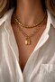 Gold Color Fimo Necklace Set