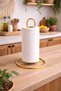 Metal Paper Towel Holder Filled Steel Gold Plated Upright Towel Napkin Holder Standard and Large Roll