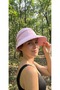 Women's Wide Brim Open Top Zip Visor Sun Hat Brim Beach Hat