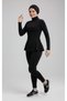 Women's Modest Peplum Sports Fitness Jacket - 6