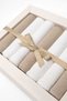 Set of 7 Combed Cotton Mouth Wipes – 100% Cotton Organic Fabric Newborn Baby Wipes – Soft Color - 2