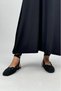 Women's Short Sleeve Viscose Midi Length Crew Neck Dress Black - 9