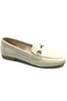 Godwit Genuine Leather Orthopedic Women's Casual Ballerina Shoes Beige - 3