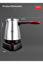 Turkish Coffee Maker TCM1001 600W Power SS Steel 500ml Auto Shut-Off Safe Foldable Handle 2Y - 8