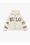 Hooded Printed Pocket Zippered Oversized Plush Jacket - 3