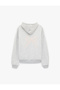Viscose Blended Kangaroo Pocket Lace Detailed Hooded Sweatshirt - 5