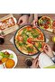 30-34-36 cm Set of 3 Enamel Round Black Pizza Oven Tray - 5