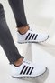 Men's White Daily Comfortable Sole Soft Light Flexible Walking Sneaker Lace-Up Sports Shoes - 4