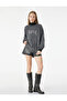 Washable Crew Neck Oversized Stone Sweatshirt