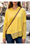 Women's Sleeveshooded Hem Mesh Asymmetric Reverse Stitching Washable Blouse