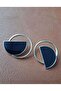 Black Enamel Gold Coated Metal Button 3.5 cm 1 Pack 5 Pieces - 5