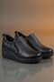 Genuine Leather Black Padded Heel Orthopedic Women's Shoes Tmd202528 - 4