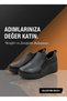 Genuine Leather Black Padded Heel Orthopedic Women's Shoes Tmd202528 - 7