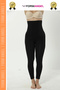 Women's Leggings, Size 2, Shrinks Size, Does Not Make Knees Bending, Non-Slip, Gathering Effect, Black, High Waist, Double Layer, Corset Leggings - 6