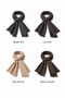 Plaid Linen-Look Cotton Square Shawl/Linen-Effect Cotton Scarf/Natural Textured Scarf - 4