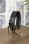 Black Leather Children's Belt 3 cm