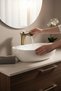 Antique Gold Waterfall Bowl Faucet Matte Gold Bowl Fixture Natural Flow - 2