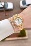 Gold Color 2 Years Warranty 30 mm Women's Wristwatch and Bracelet - 3