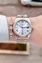 Bronze Metallic Color 2 Year Warranty Women's Wristwatch and Bracelet - 2