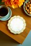 Yellow Daisy 6-Piece Special Embroidered Coffee Presentation Napkin, Coffee Cocktail Napkin-Gold