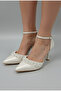 High Heeled 9cm Pearl Wedding Evening Dress Shoes - 3