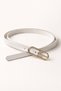 Long Buckle White Thin Women's Belt Jacket Belt, Women's Belt, Shirt Belt, Dress Belt Kmr003 - 8