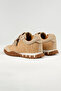 Tokyo - 193-1 Women's Straw Sneaker with Suede Details and Beaded Calla - 3