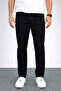 Men's black regular pipe leg stretchy Stretch Fabric denim jeans jeans pants - 4