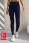 Premium High Waist Push up Shaping Belize Leggings 4006 Navy Blue - 2