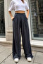 Modal Fabric Pleated Casual Trousers 3151 Anthracite - Premium Series - 6