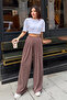 Modal Fabric Pleated Casual Trousers 3151 Mink - Premium Series - 5