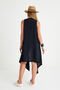 Tasseled Belted 100% Cotton Beach Dress - 8