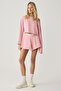 Luana Women's Candy Pink Sweatshirt - 2