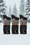 3 Pairs Men's Black Thermal Socks - Warm and Comfortable Winter Set